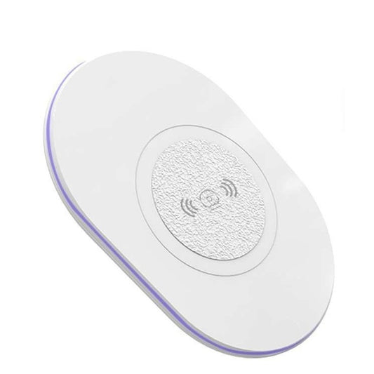 WUW Incarcator Wireless QI Universal W05, Incarcare Inductiva cu Indicator LED, Cablu Micro-USB Inclus, Intrare 5V 2A, Alb