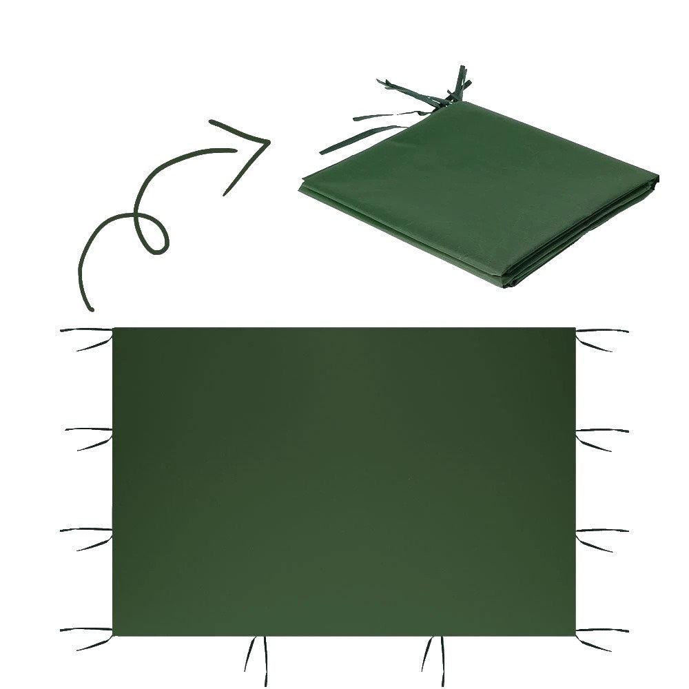 Perete Lateral Cort Evenimente, Prelata Pavilioan Pliabile, Impermeabil, Material Textil Oxford 700D cu Strat Cauciucat, Lungime 18 m, Verde