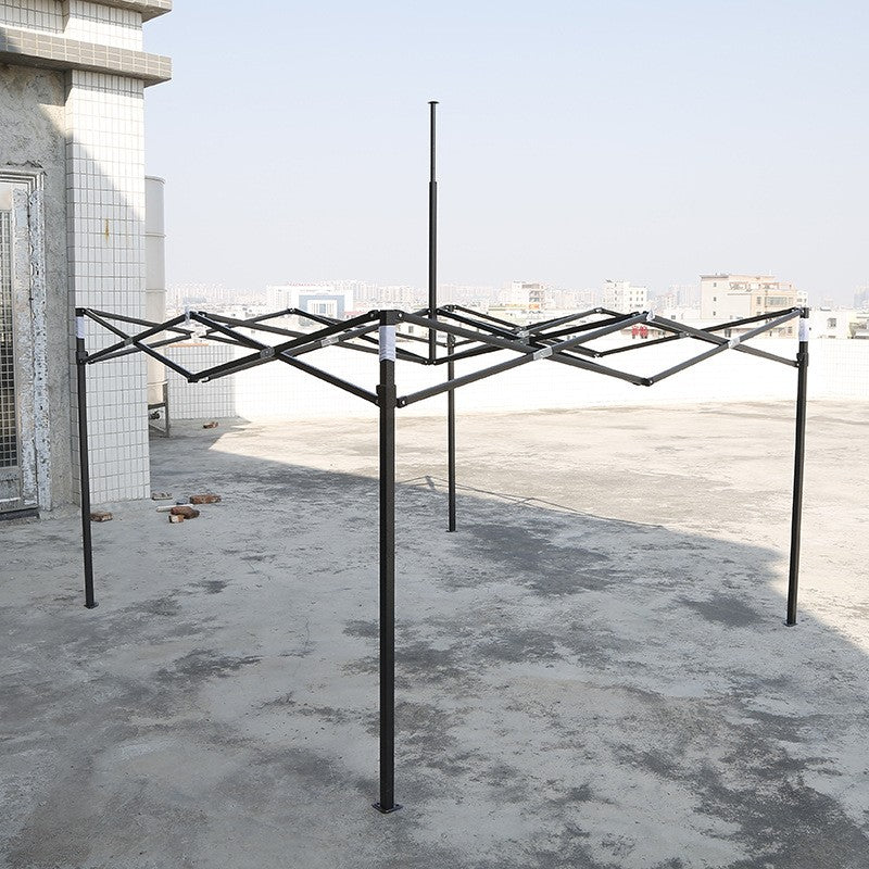 Cadru Metalic Pliabil pentru Cort Pavilion, Structura Rezistenta cu Elemente de Imbinare, Otel, 3 x 3 m