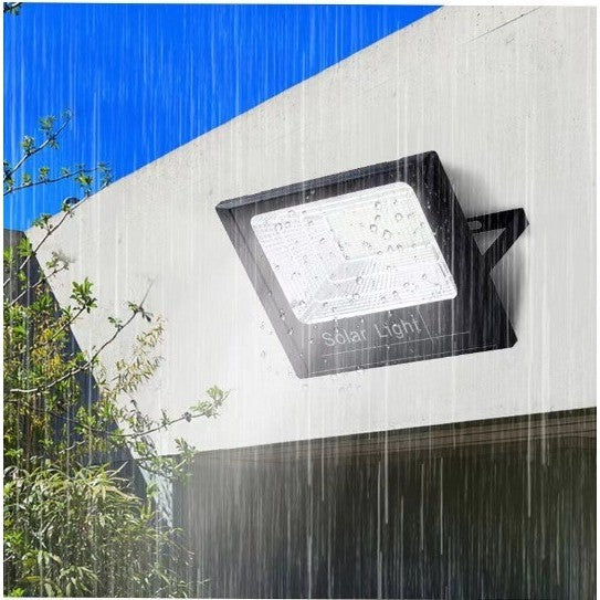 Lampă Solară Stradală 100W, 240 LED-uri, Senzor Lumina, IP65, Autonomie 16 Ore, Kit Montaj Inclus, Lumină Alb Rece, Negru