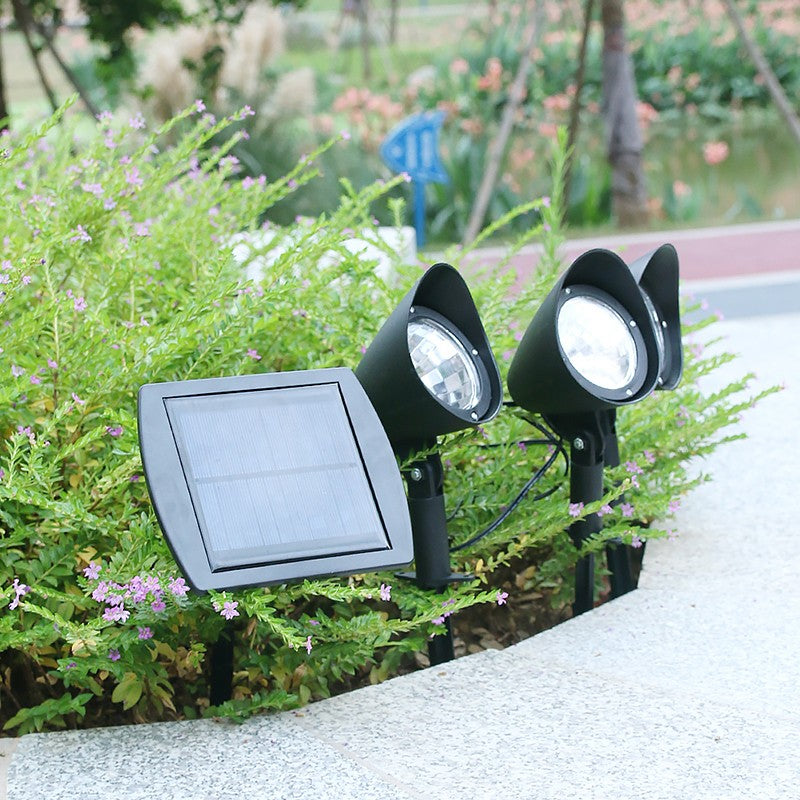 Lampa Solara Decorativa pentru Gradina, Model 3 Felinare, 9 LED-uri, 405 Lumeni, 8-10 Ore Autonomie, PC si ABS, Alb Rece