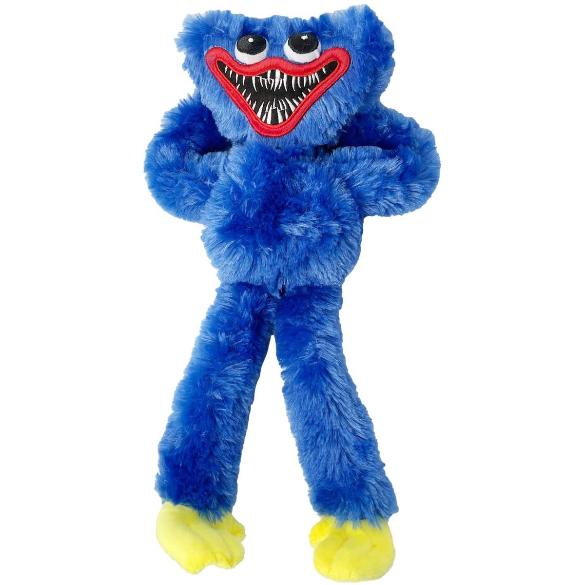 Jucarie De Plus Huggy Wuggy, Membre Flexibile Si Palma Cu Scai, Material Moale, 40 cm, Albastru