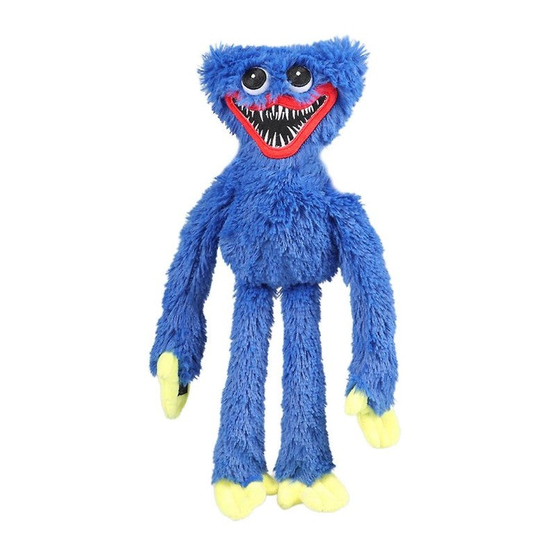 Jucarie De Plus Huggy Wuggy, Membre Flexibile Si Palma Cu Scai, Material Moale, 40 cm, Albastru