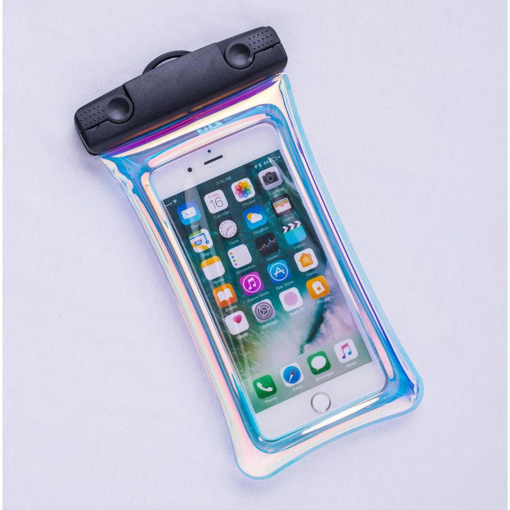 Husa Subacvatica Universala Impermeabila, Protectie IPX8 Pana la 20m, Holografica cu Touch Screen, PVC Transparent, Ecran Maxim 6.9 Inch, Negru