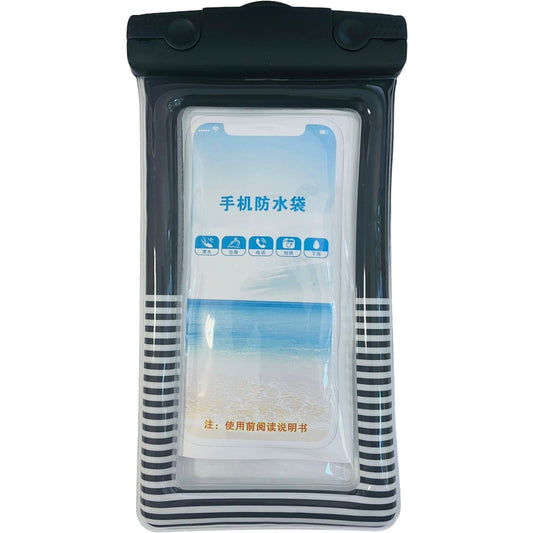 Husa Subacvatica Cushion Waterproof si Snowproof, Protectie Universala Telefon sau Documente, Functie Touchscreen, Design Dungat cu Snur, Negru