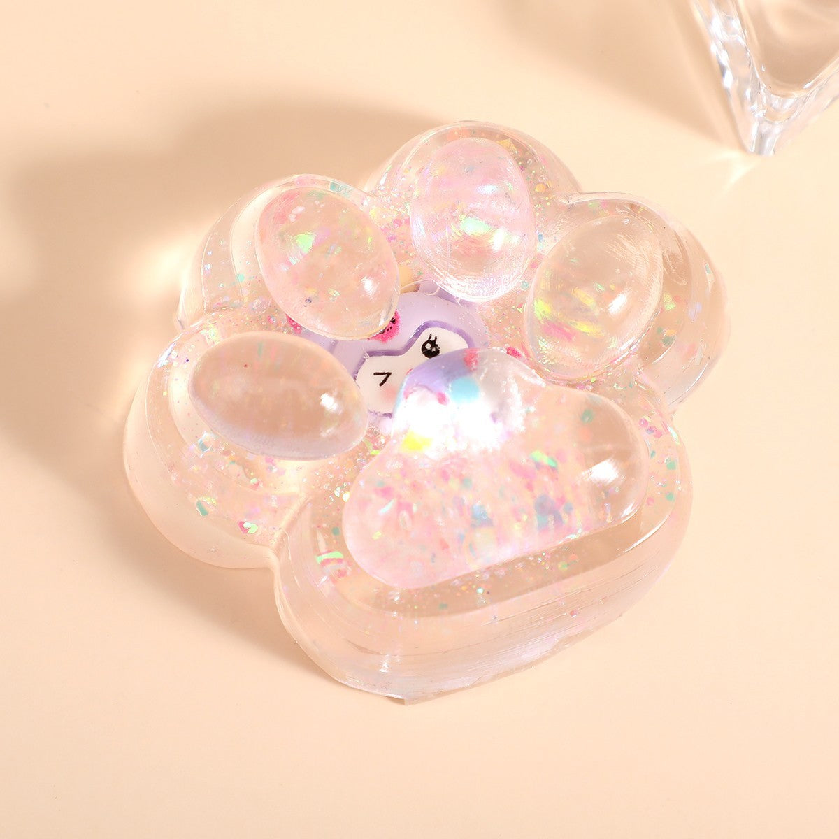 Jucarie Antistres Squishy Lăbuță de Pisică, Revenire Lentă pentru Terapie Senzorială, Material TPR Moale, Model Pinch Family, 7.5 cm, Multicolor