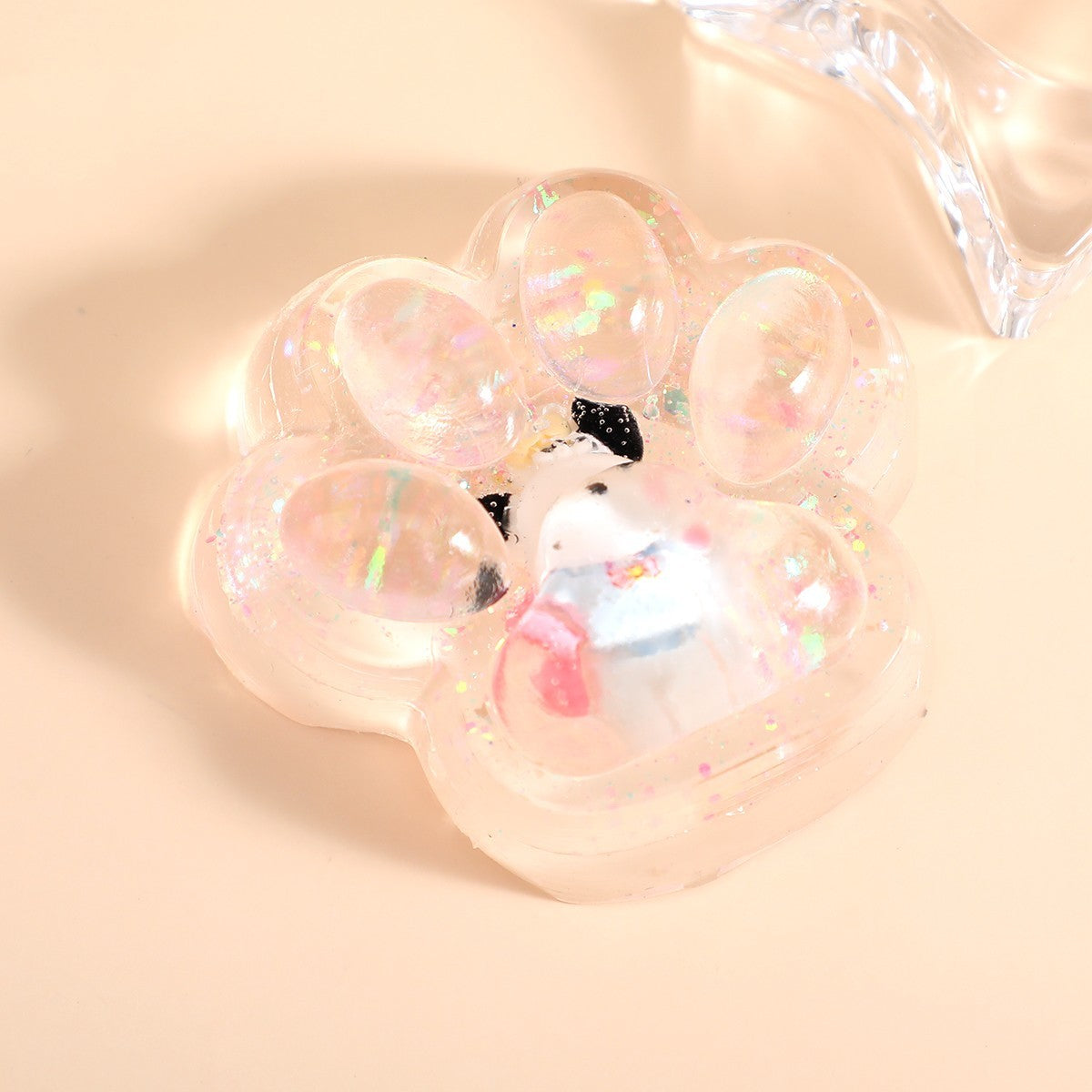 Jucarie Antistres Squishy Lăbuță de Pisică, Revenire Lentă pentru Terapie Senzorială, Material TPR Moale, Model Pinch Family, 7.5 cm, Multicolor