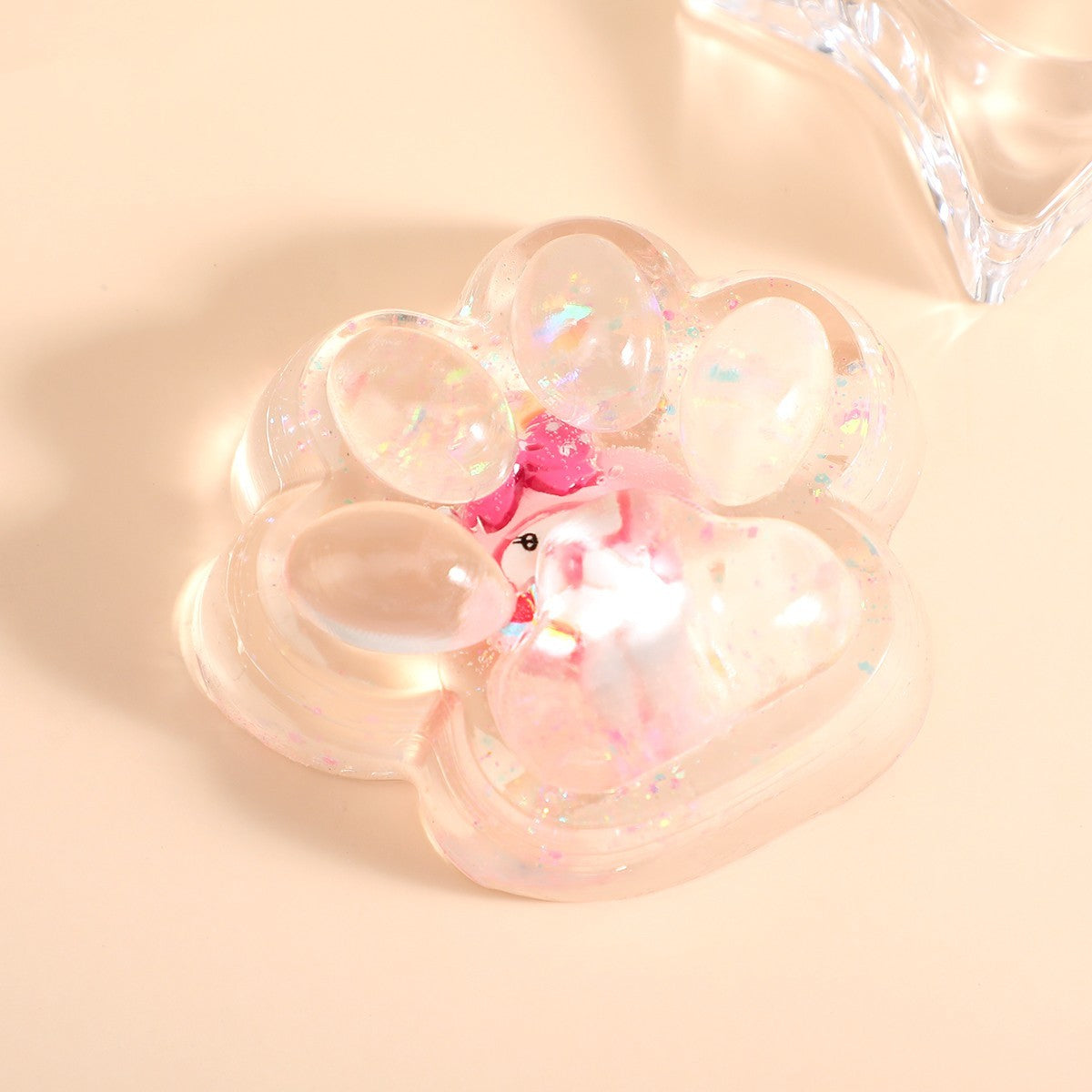 Jucarie Antistres Squishy Lăbuță de Pisică, Revenire Lentă pentru Terapie Senzorială, Material TPR Moale, Model Pinch Family, 7.5 cm, Multicolor