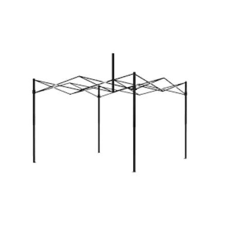 Pavilion Gradina si Cort Evenimente Pliabil, Structura Metalica Telescopica, Prelata Oxford PVC Impermeabila si Anti-UV, 2x2 m, Rosu