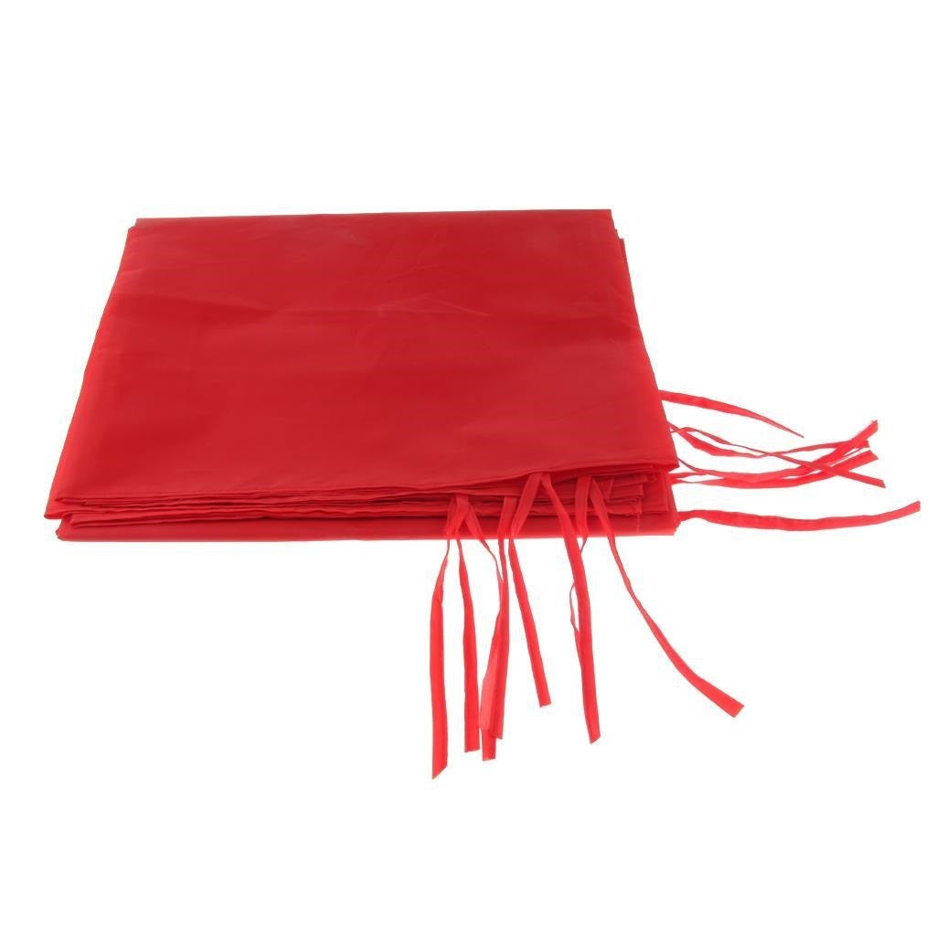 Perete Lateral Cort Evenimente, Prelata Laterala Pavilioane Pliabile, Protectie Solara si Impermeabila, Material Oxford 600D Cauciucat, 12 m x 2.5 m, Rosu