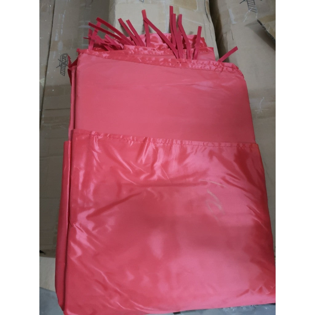 Perete Lateral Cort Evenimente, Prelata Laterala Pavilioane Pliabile, Protectie Solara si Impermeabila, Material Oxford 600D Cauciucat, 12 m x 2.5 m, Rosu