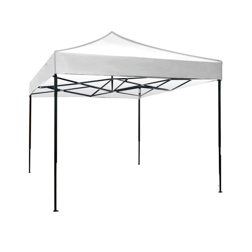 Cort Pavilion Pliabil pentru Evenimente, Structura Metalica si Inaltime Reglabila, Prelata Impermeabila cu Pereti Laterali, 300 x 450 cm, Alb