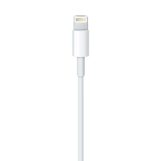 Cablu Date si Incarcare Apple, Conector Lightning, Compatibilitate Universala, Silicon, 1m, Alb