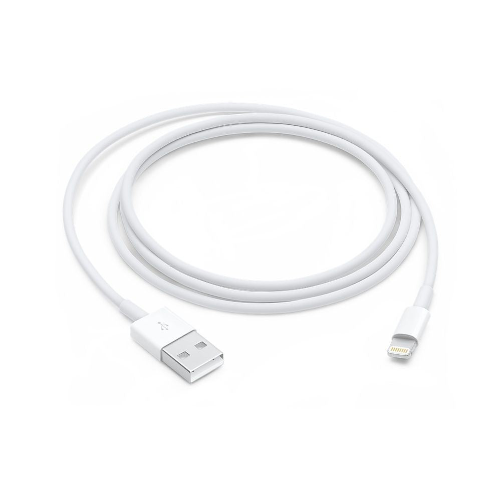 Cablu Date si Incarcare Apple, Conector Lightning, Compatibilitate Universala, Silicon, 1m, Alb