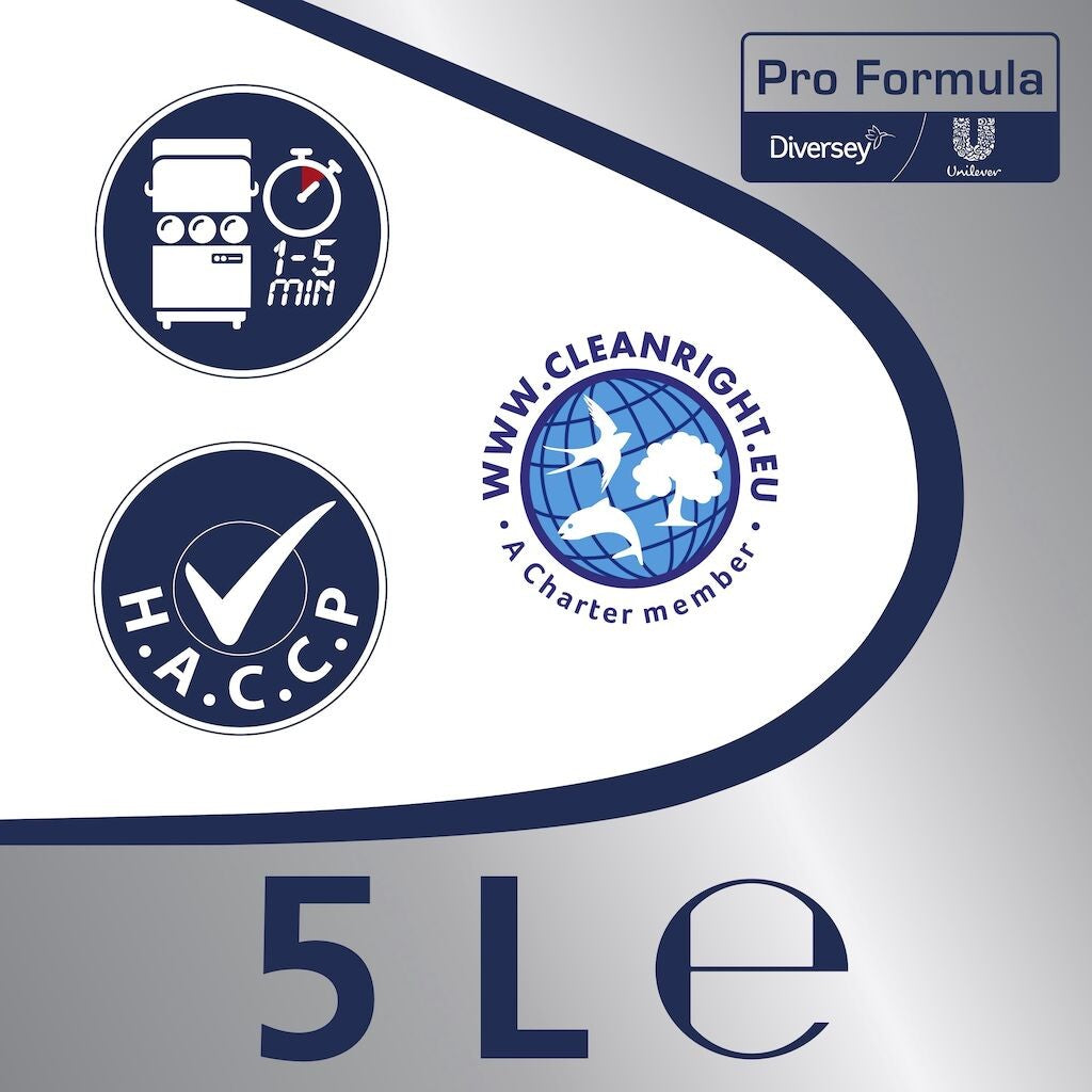 Cif Professional Liquid, Detergent Universal pentru Masina de Spalat Vase, Formula Anti-Grasime cu Agent de Dedurizare, Bidon 2 x 5 L