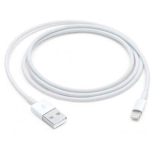 Apple Cablu de Date si Incarcare Lightning la USB, Transfer Rapid de Date, Material Polimer, 1 m, Alb